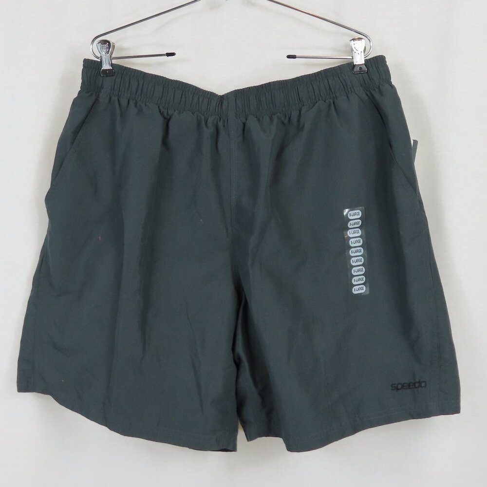 Speedo Grey Swim Trunks Shorts Sz.XL